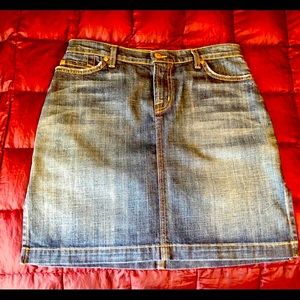 David Kahn jean skirt